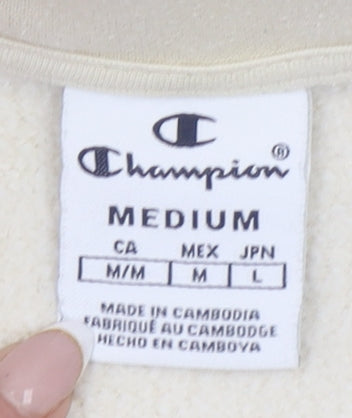 Womens UK M Regular Champion Beige Pullover Sweatshirt