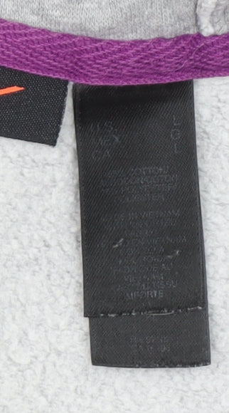 DKNY Active Women's Grey Full Zip Hoodie Size L Cotton Blend