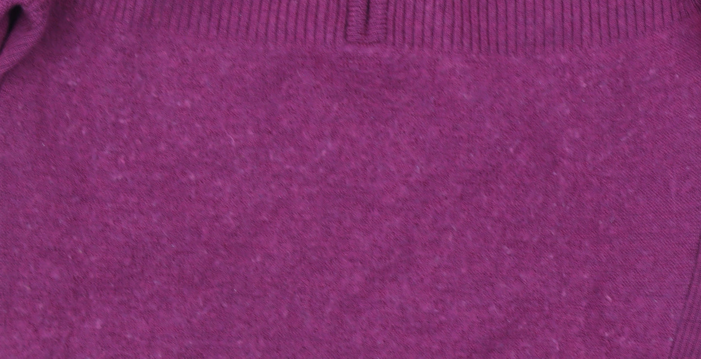 Kathmandu Women's Purple Merino Wool Half Zip Jumper Size 16