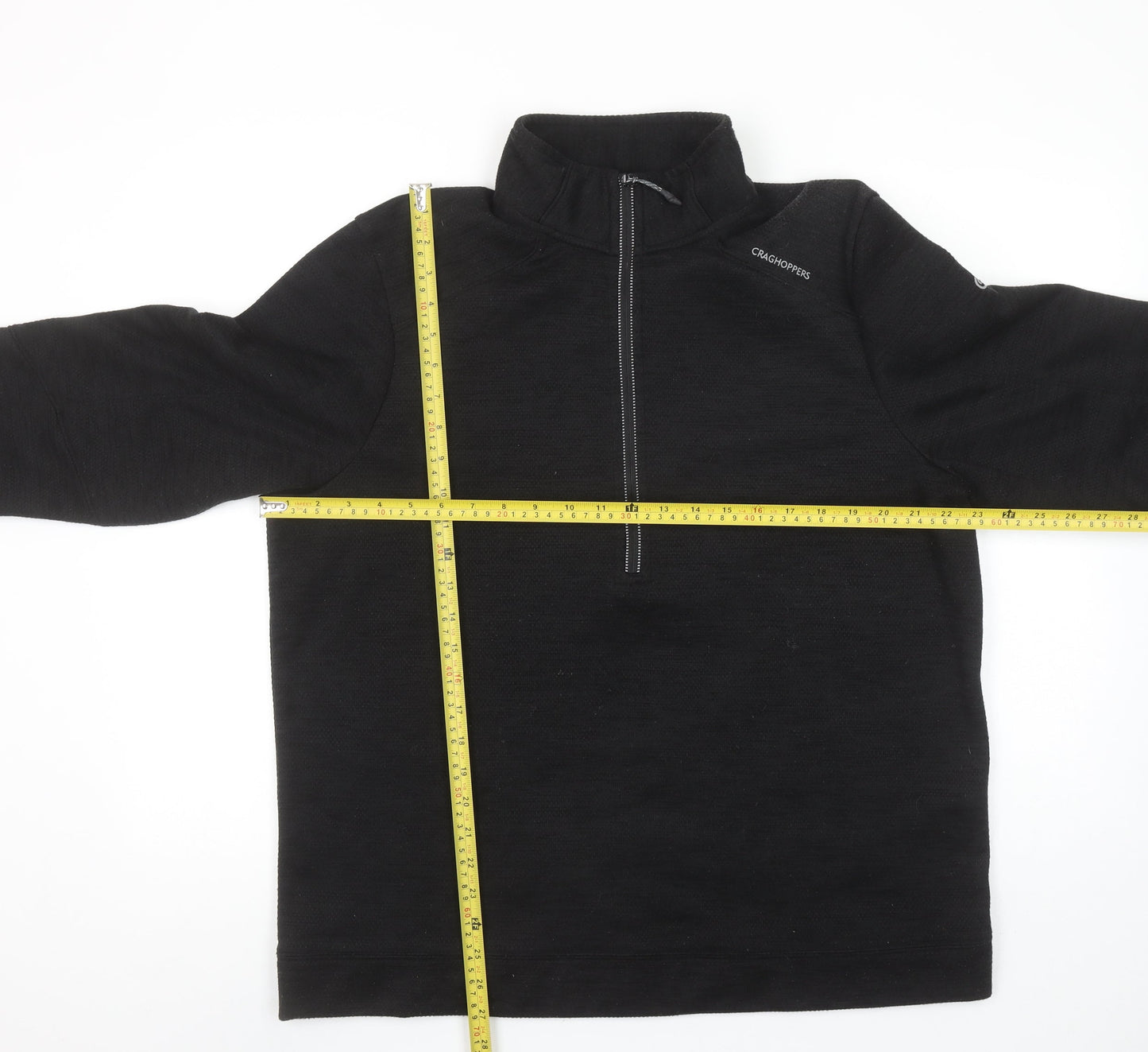 Craghoppers Men's Black L 1/2 Zip Fleece Pullover Sweatshirt