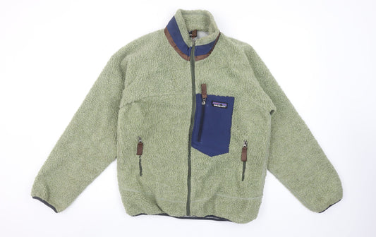 Patagonia Men’s Green Fleece Full Zip Jacket Size M Outdoor Casual