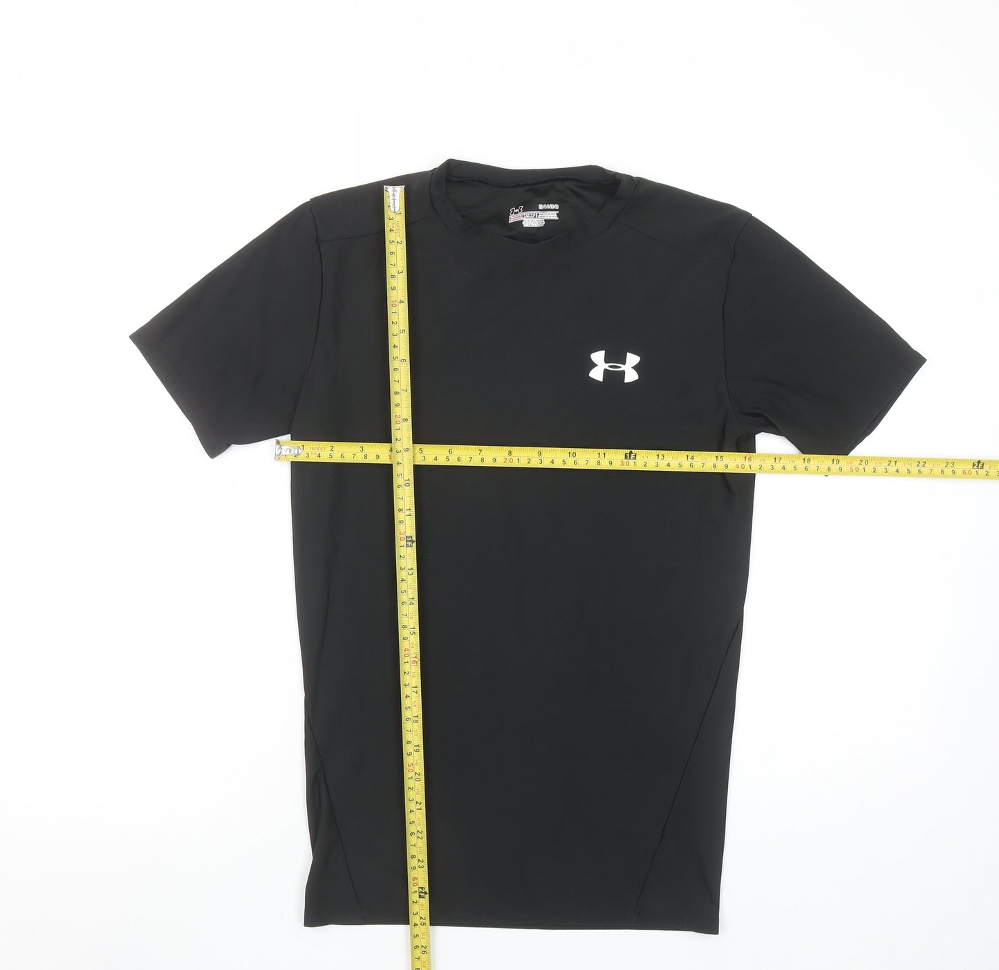 Under Armour Men's Black HeatGear Short Sleeve Compression T-Shirt L