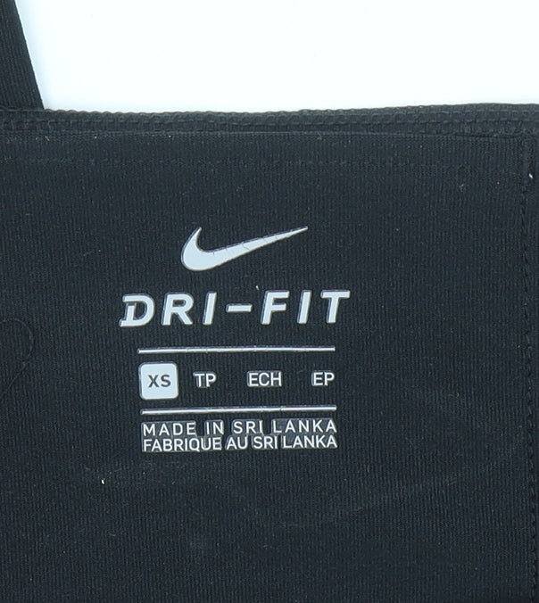 Nike Women's Black XS Capri Dri-FIT Leggings for Running & Yoga