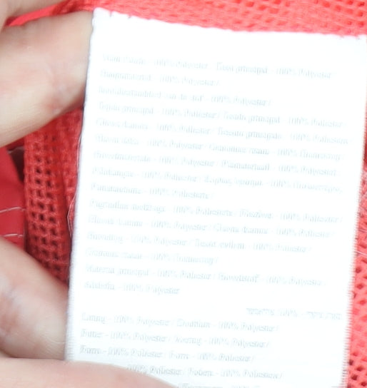 Regatta Women Red Waterproof Hooded Rain Jacket Size 10