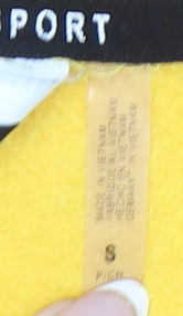 Womens UK S Regular DKNY Yellow Pullover Sweatshirt