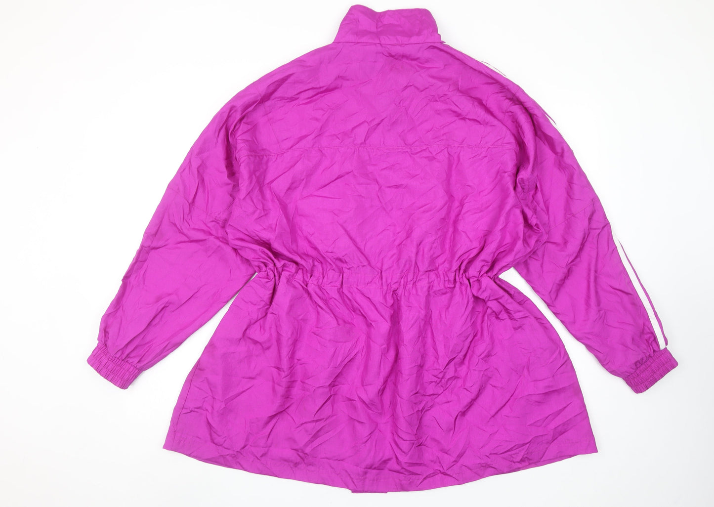 adidas Women's Purple Nylon 90s Windbreaker Jacket UK 10