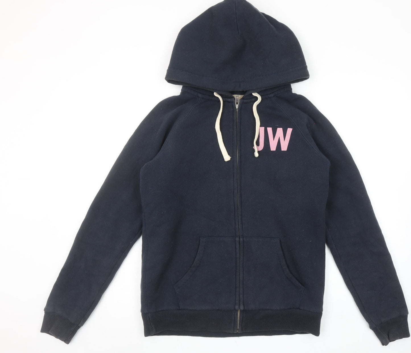 Womens UK 12 Regular Jack Wills Blue Full Zip Hoodie