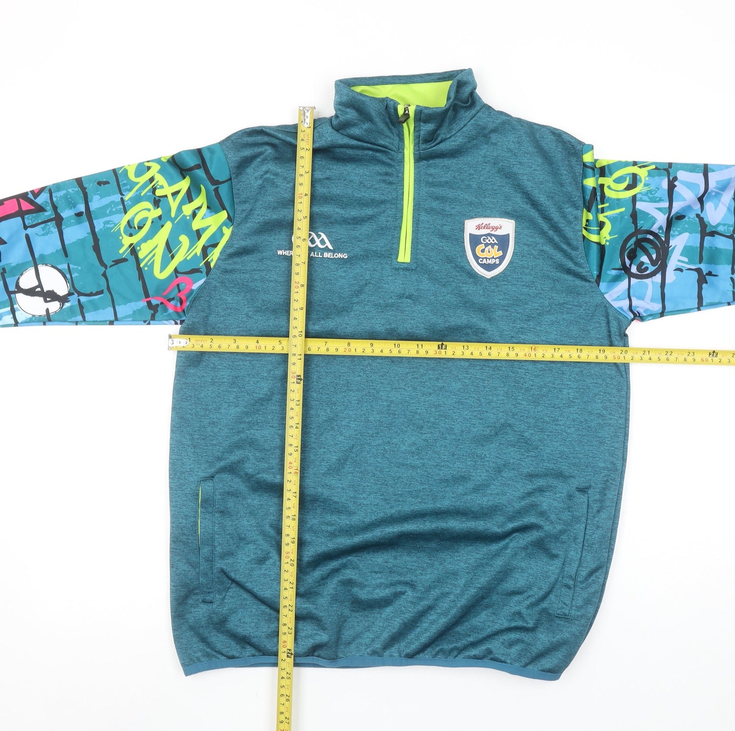 Azzurri Boys Blue 1/4 Zip Graphic Sweatshirt 5 Years