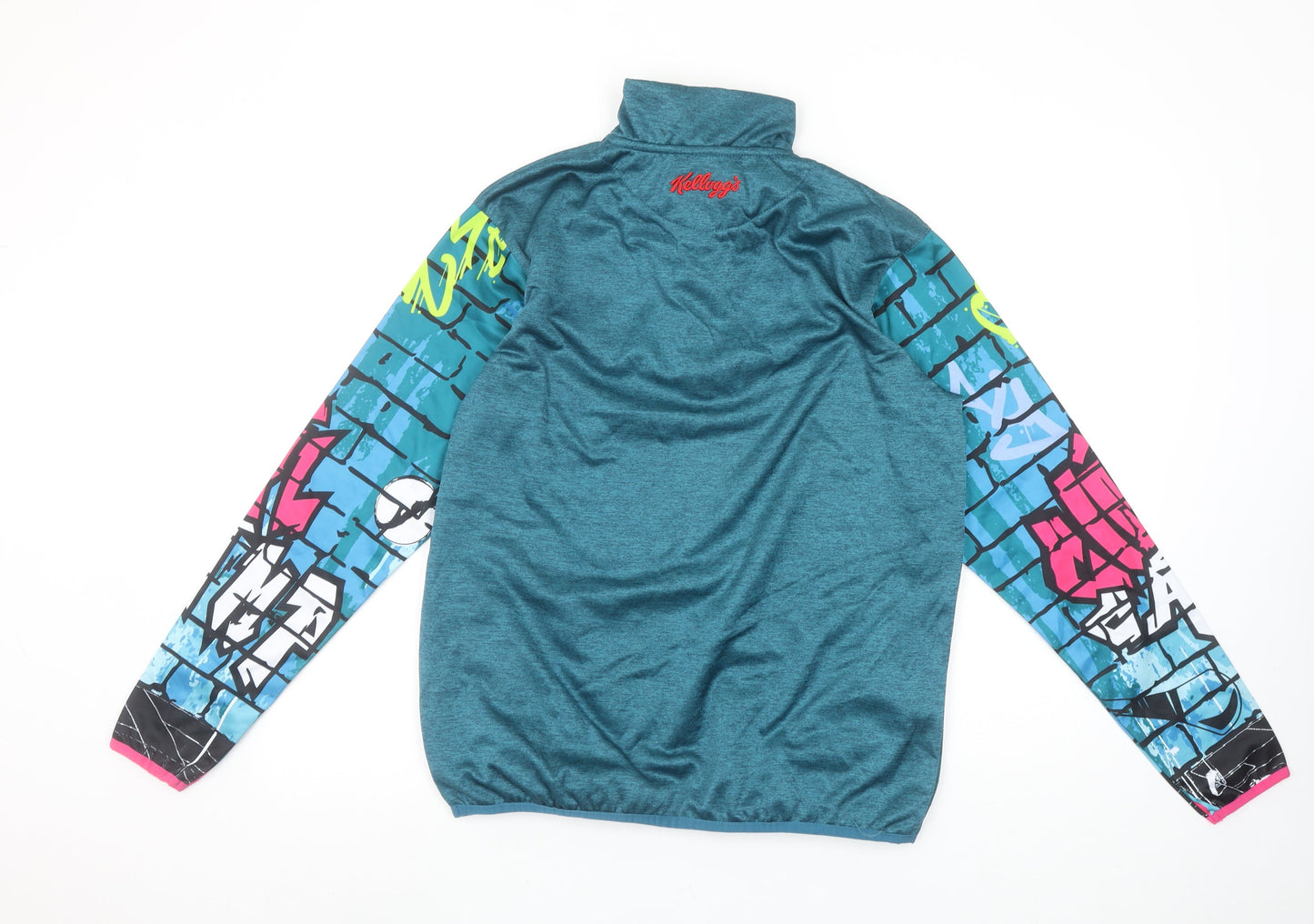 Azzurri Boys Blue 1/4 Zip Graphic Sweatshirt 5 Years