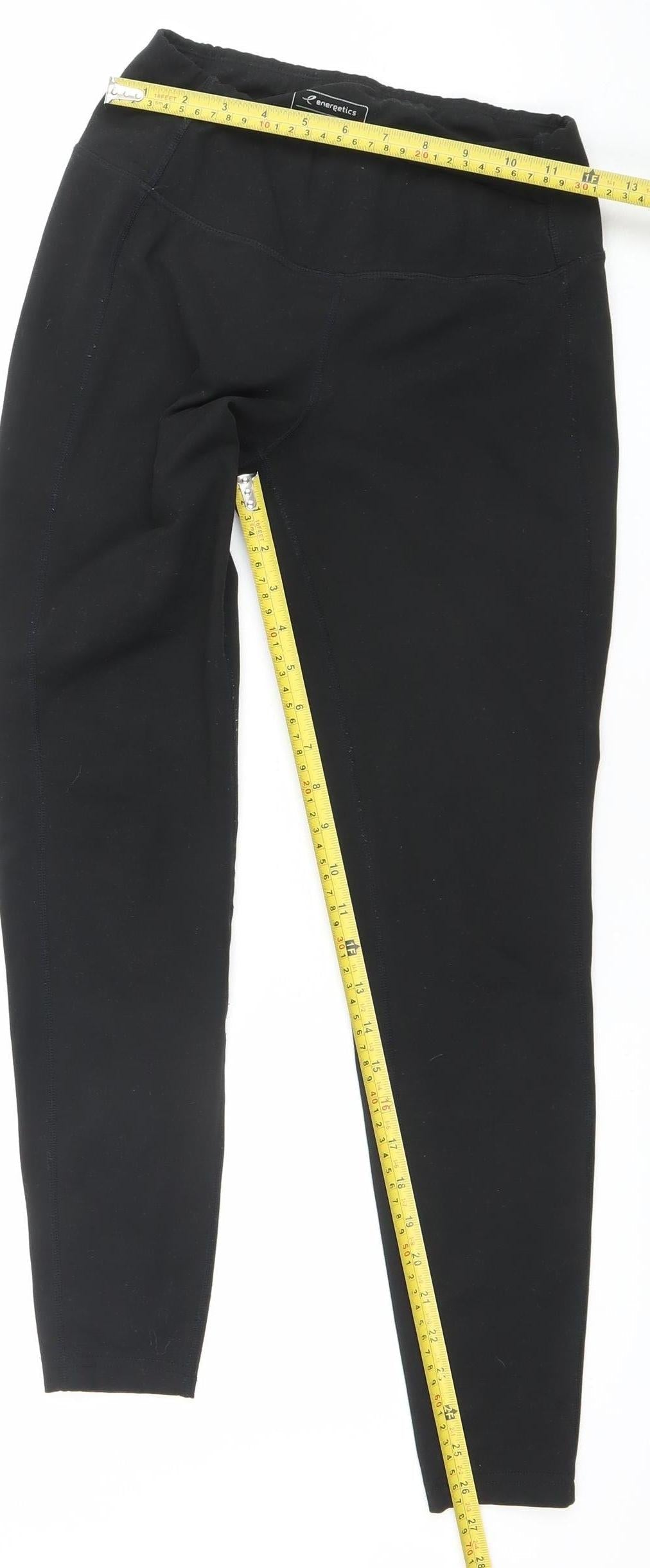 Energetics Womens Black Size 8 Leggings with DryPlus Technology