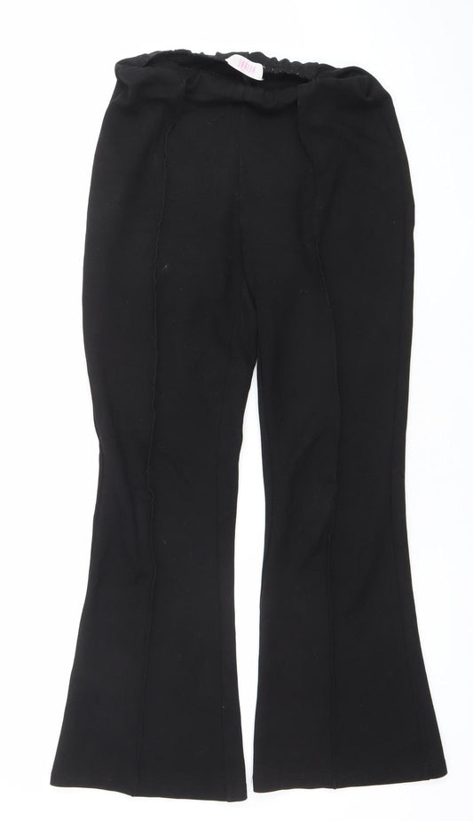 Savida Womens Black Crepe Stretch Trousers Size 8 Regular Fit