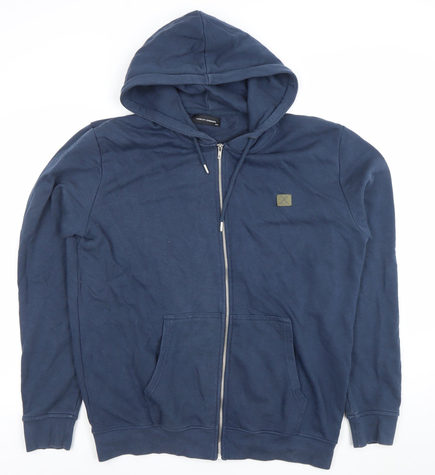 Clean Cut Copenhagen Men’s Blue Full Zip Hoodie Size 2XL