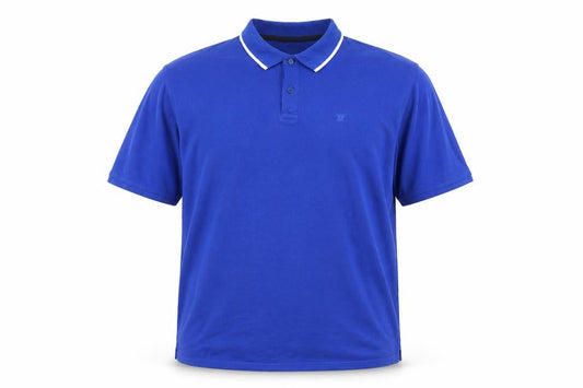 James Pringle Men's Blue 2XL Cotton Short Sleeve Polo Shirt
