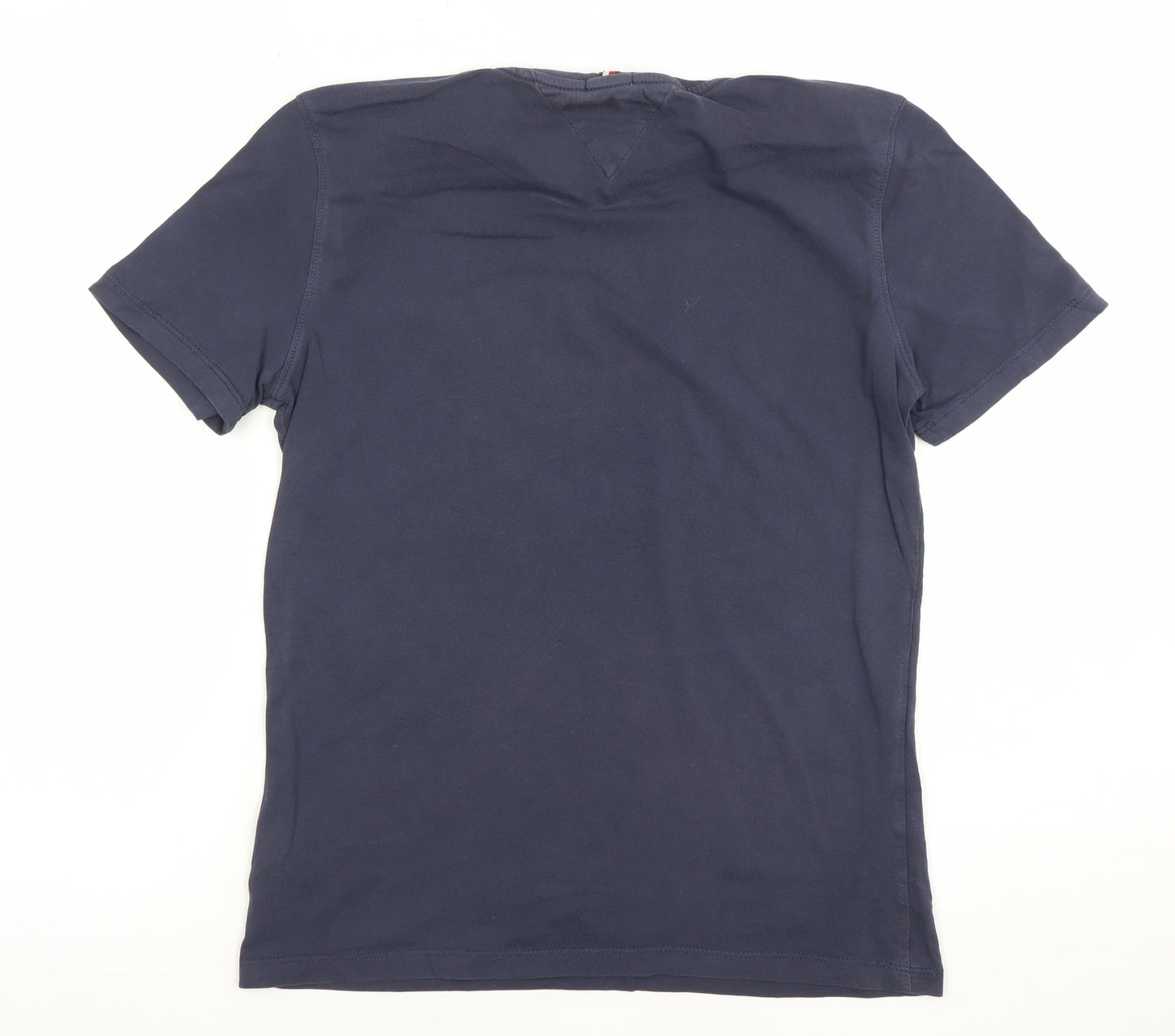 Tommy Hilfiger Boys Navy Blue 164 Regular Fit Cotton Logo T-Shirt