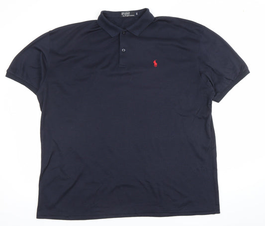 Ralph Lauren Men's Blue 6XL Cotton Polo Shirt Big & Tall