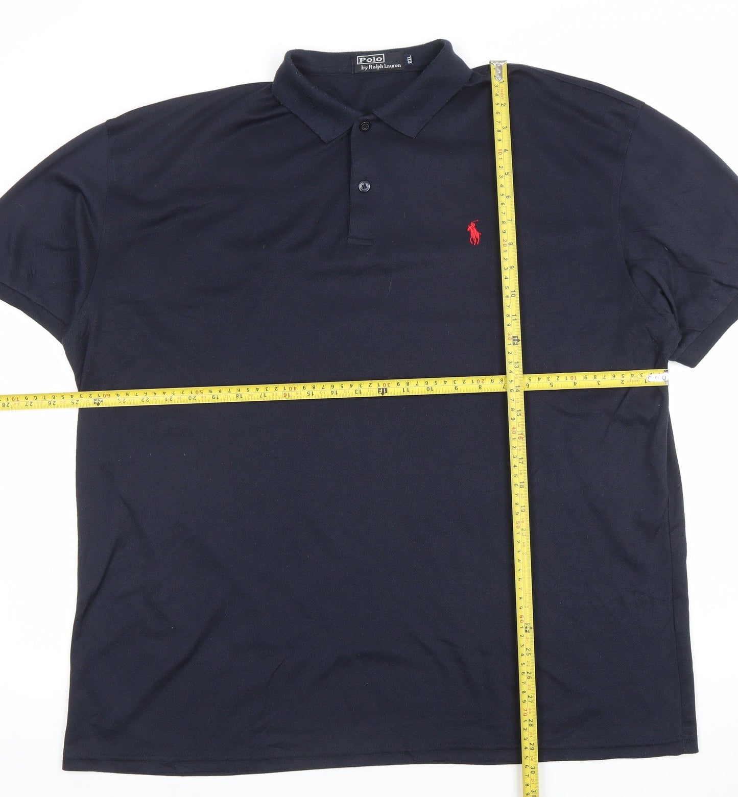 Ralph Lauren Men's Blue 6XL Cotton Polo Shirt Big & Tall