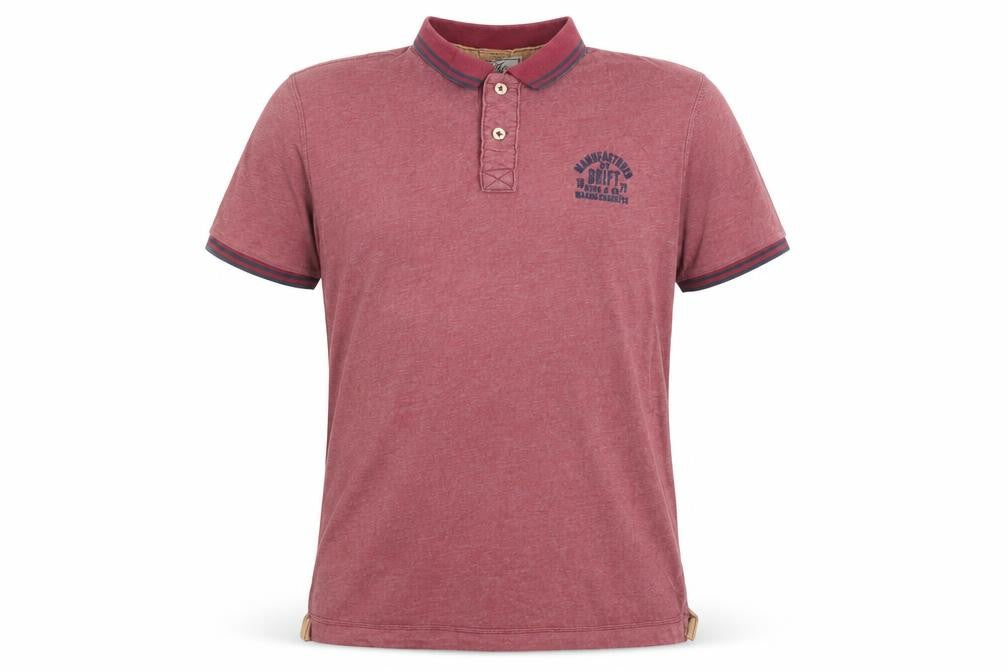 Drift King Men’s Red 2XL Classic Polo Shirt 100% Cotton