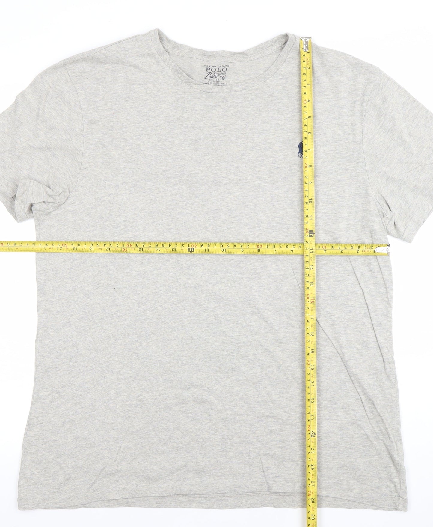 Polo Ralph Lauren Men’s Grey Short Sleeve Cotton Crew Neck T-Shirt Size L