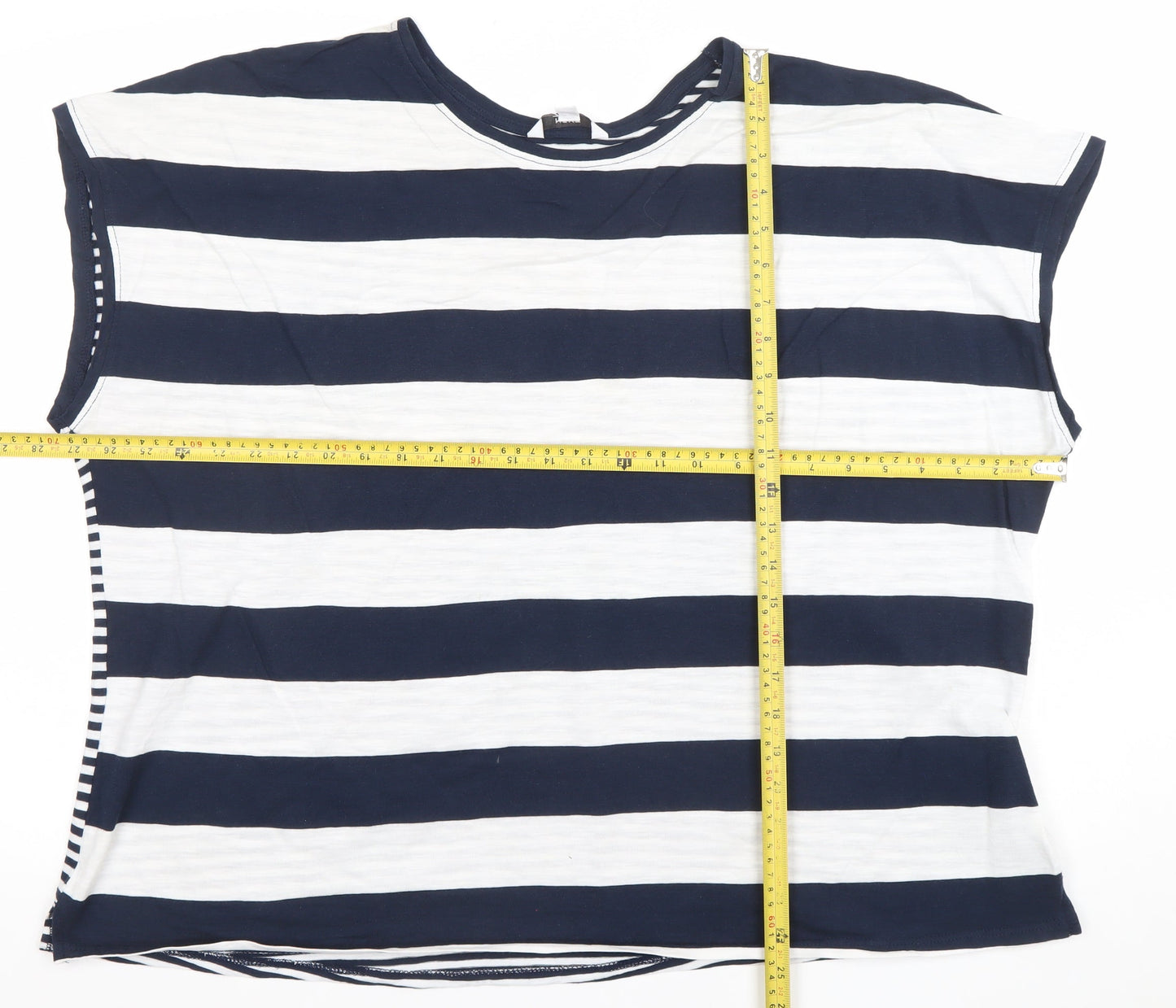Next Women’s Blue White Striped Cotton Nautical T-Shirt Size 20