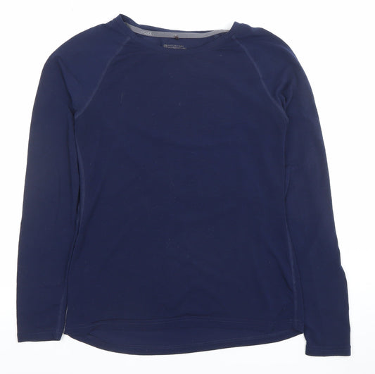 Mountain Warehouse Womens Blue Long Sleeve Quick Dry Active Top Size L