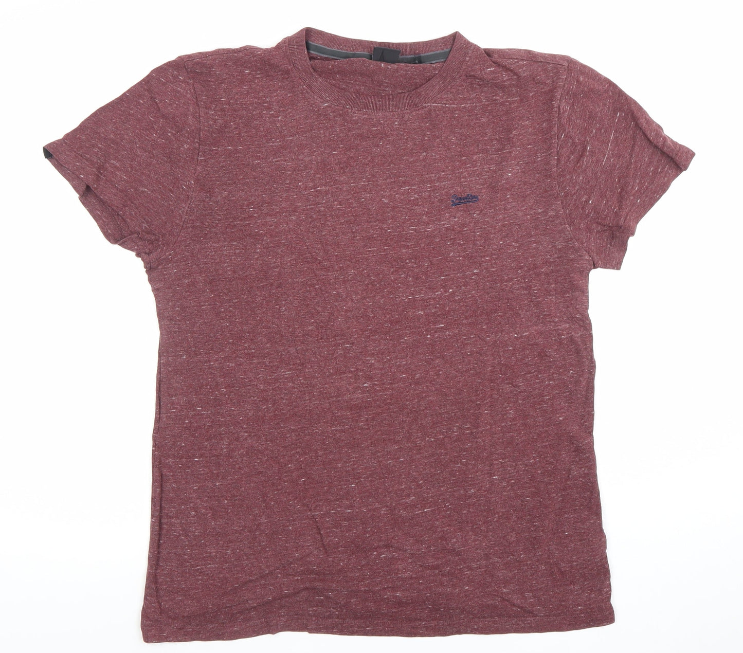 Superdry Studios Men's Maroon Short Sleeve T-Shirt Size M Cotton Blend