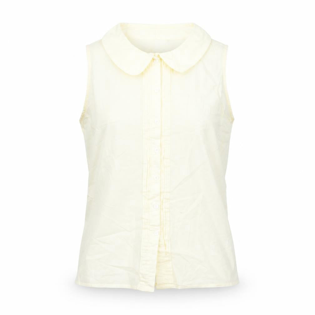 Womens UK Size XS Tommy Hilfiger Beige 100% Cotton Button-Up