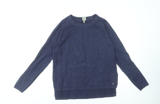 Womens UK M Regular Bench Blue Pullover Tight-Knit