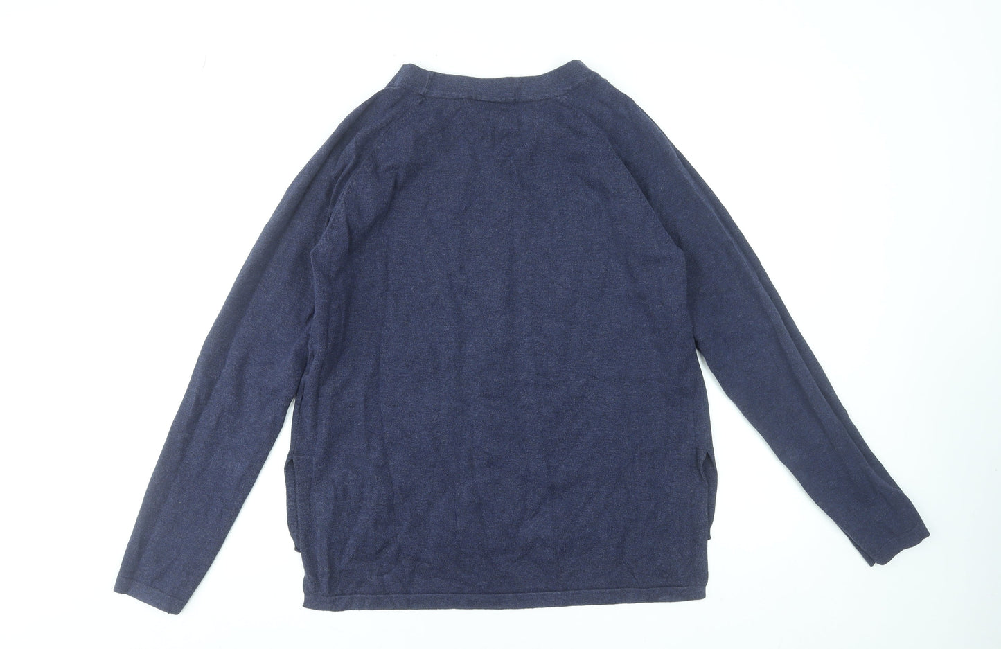 Womens UK M Regular Bench Blue Pullover Tight-Knit