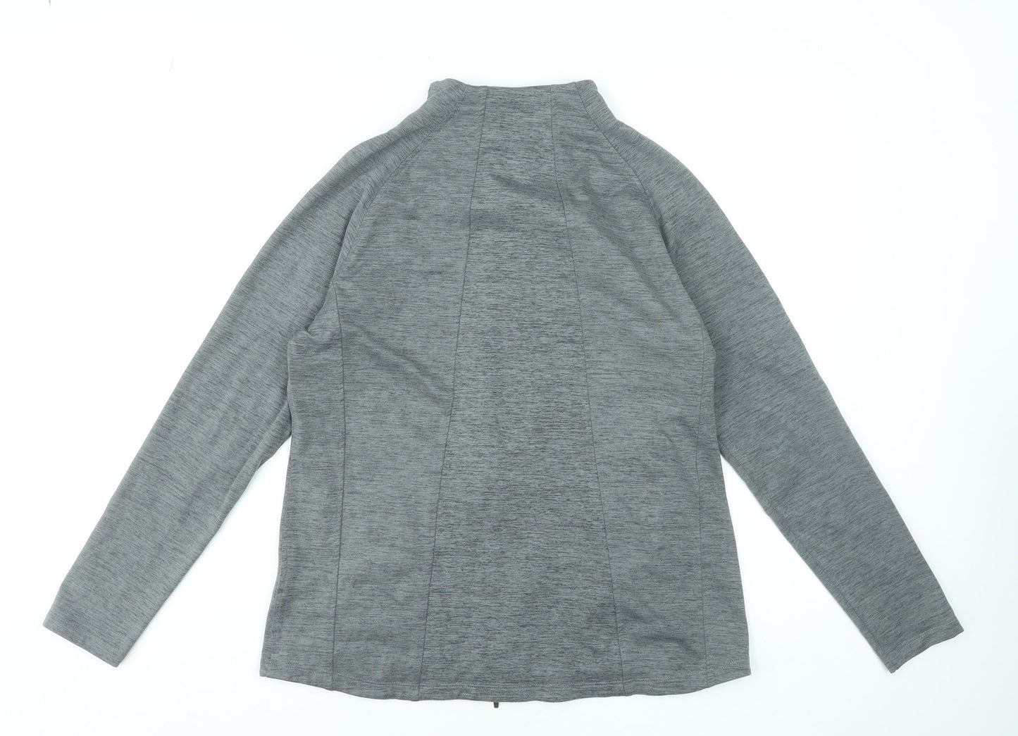 Womens UK L Regular PUMA Grey Full Zip Sweatshirt