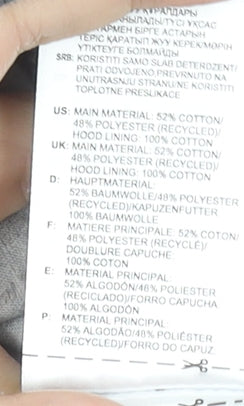 Adidas Women’s Grey Full Zip Hoodie L 16-18 Cotton Blend