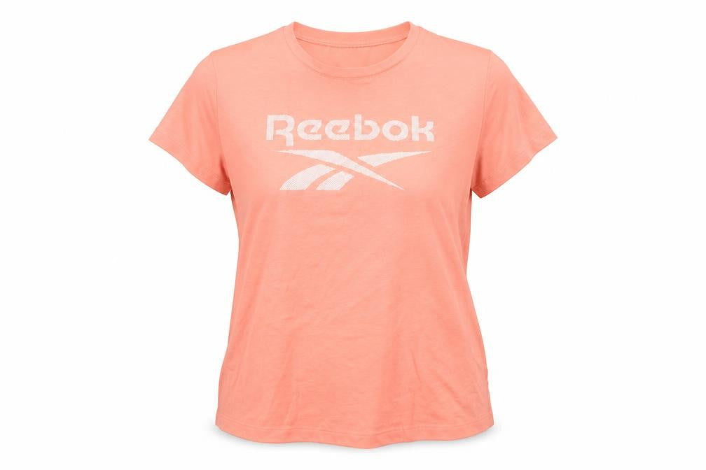 Womens UK Size L Reebok Pink Polyester Blend T-Shirt