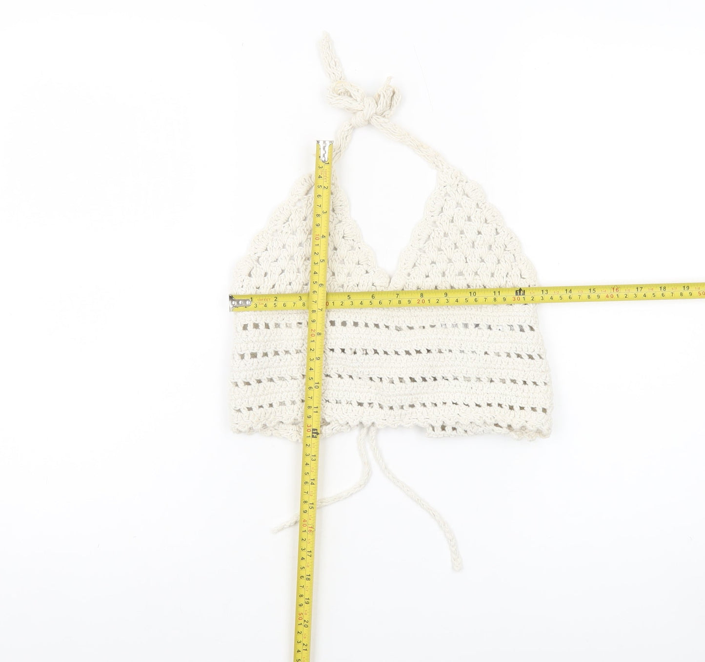 ASOS Design Women’s Ivory Crochet Halter Camisole Top XS