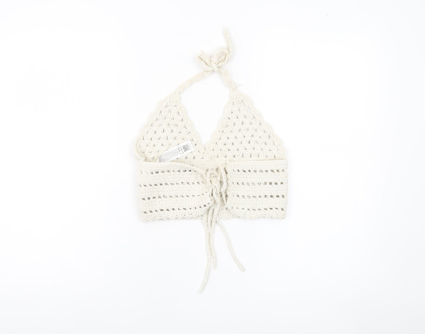 ASOS Design Women’s Ivory Crochet Halter Camisole Top XS