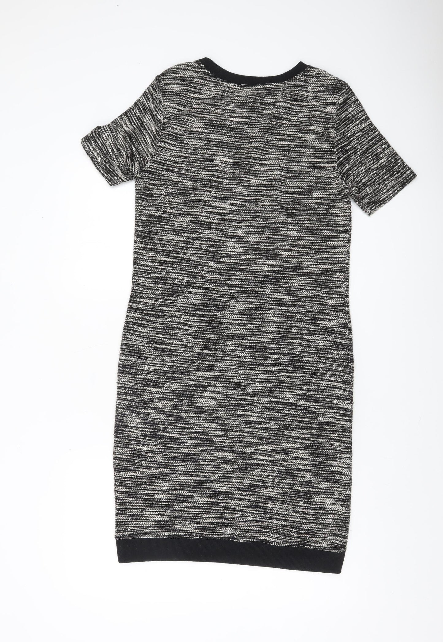 Marks and Spencer Womens Black Knit Bodycon Dress Size 10