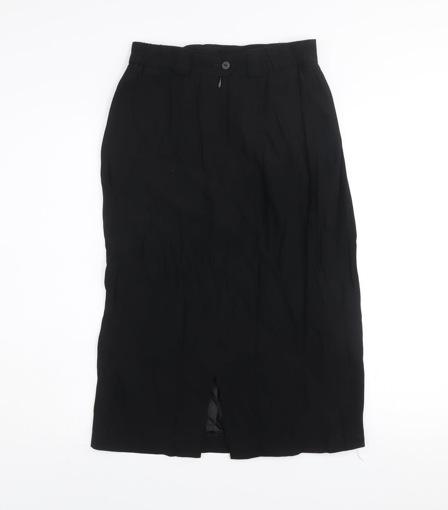 Basler Women’s Black Size 12 Pencil Midi Skirt Lined Formal Workwear