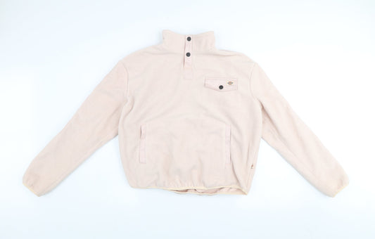 Dickies Womens Beige Fleece Pullover Sweatshirt Medium