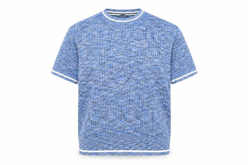 Ted Baker Men's Blue Knit Short Sleeve Crew Neck Top Size L