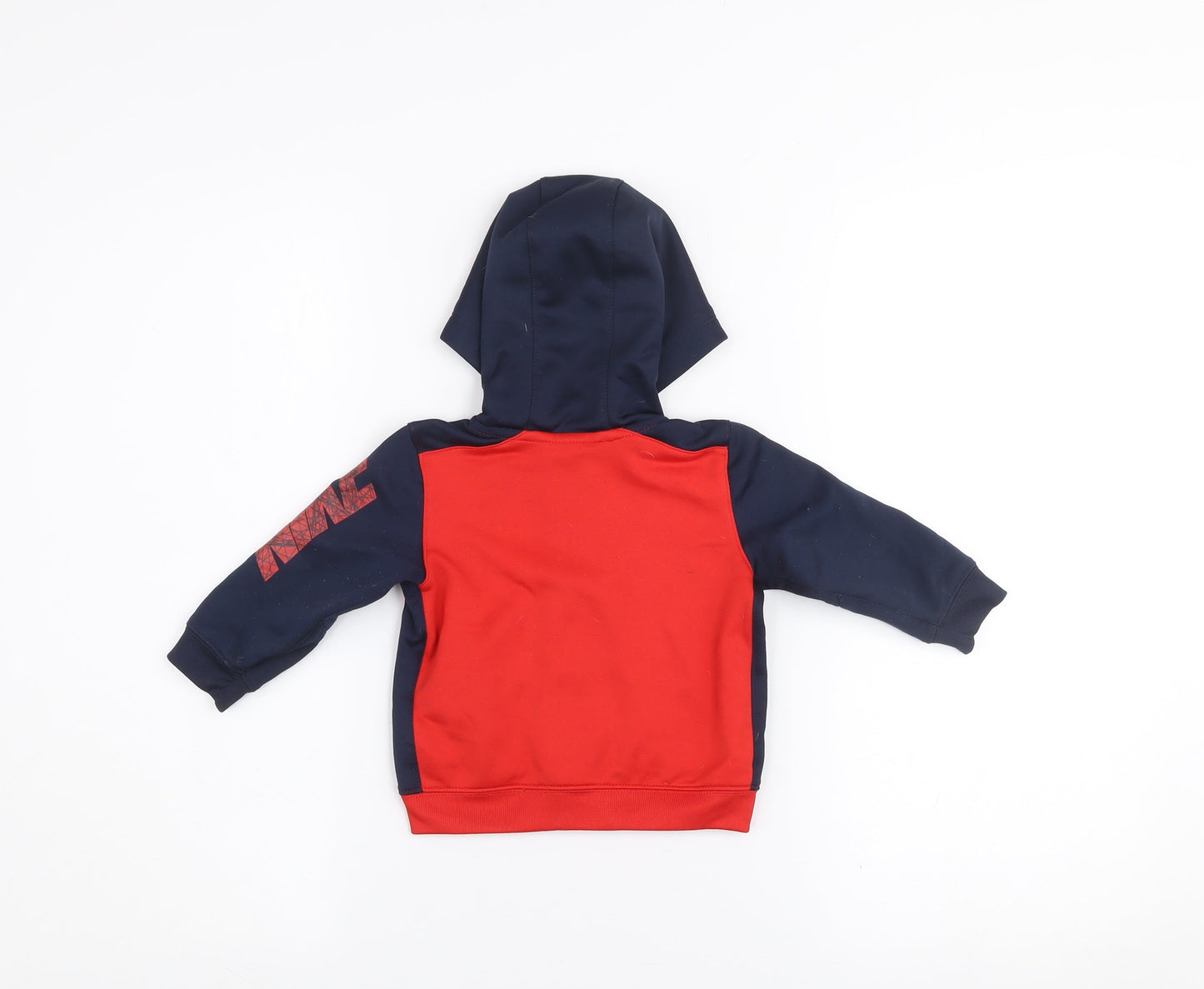 Nike Unisex Baby Red & Navy Hooded Full Zip Dri-FIT Track Jacket 6-9 Months