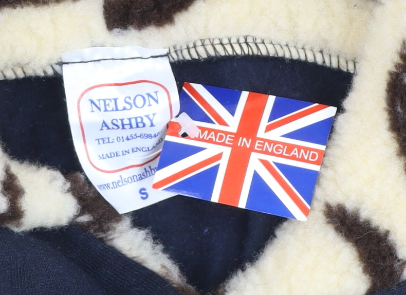 Nelson Ashby Women's Navy Pullover Hoodie Small Fleece Lined Fun Slogan