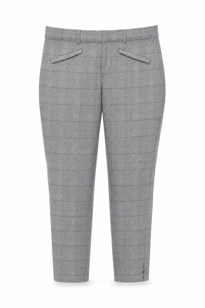Gap Women's Grey Check Skinny Ankle Trousers Size 12