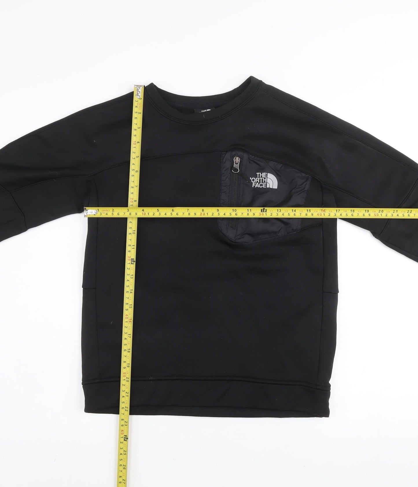 The North Face Boys Black XL Pullover Fleece Sweatshirt with Zip Pocket