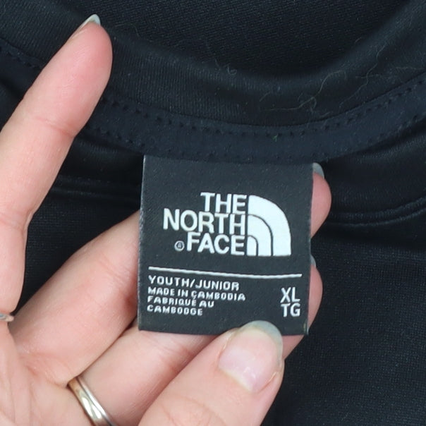 The North Face Boys Black XL Pullover Fleece Sweatshirt with Zip Pocket