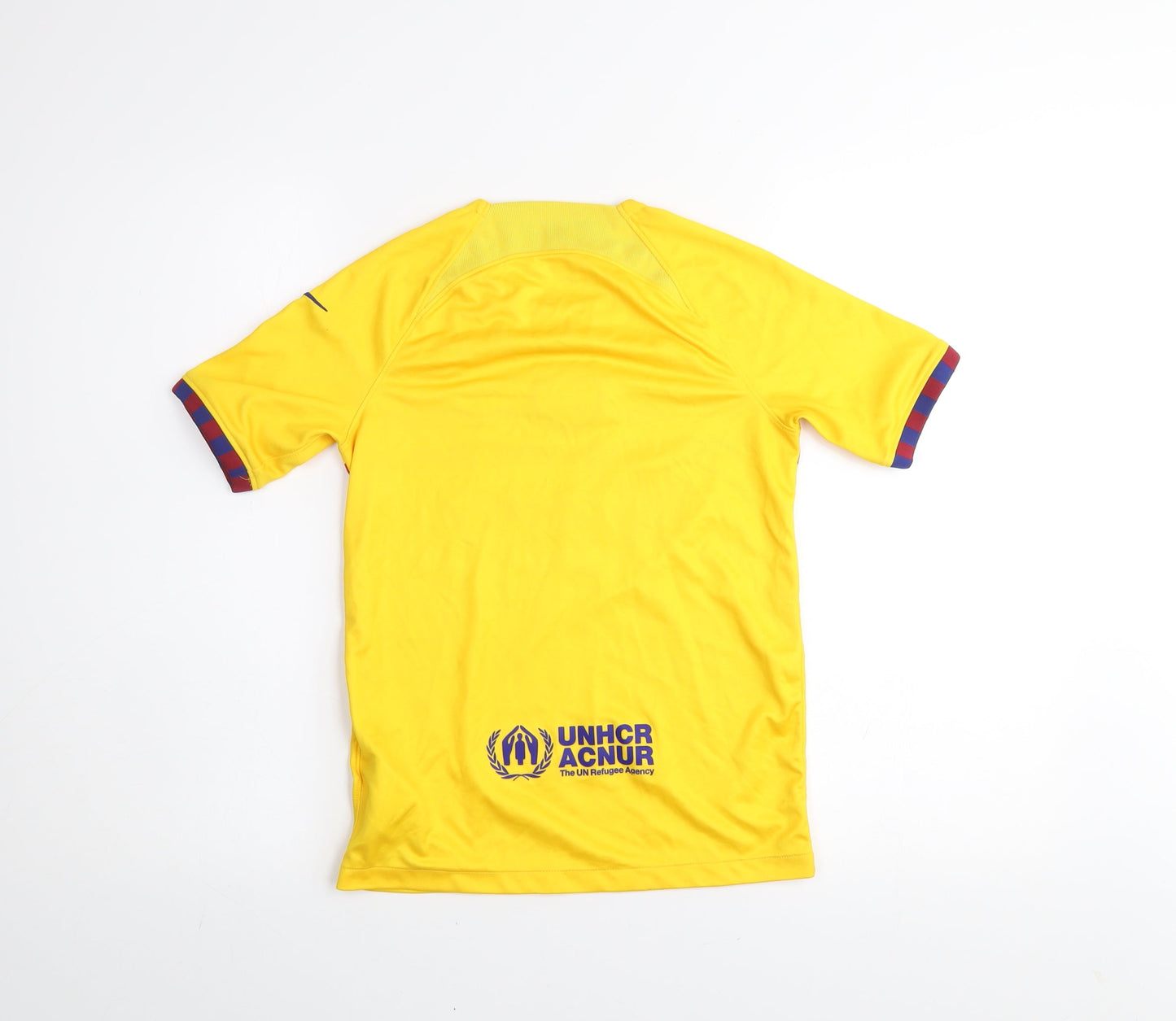 Nike Boys Yellow FC Barcelona Dri-FIT Football Shirt M 137-147cm