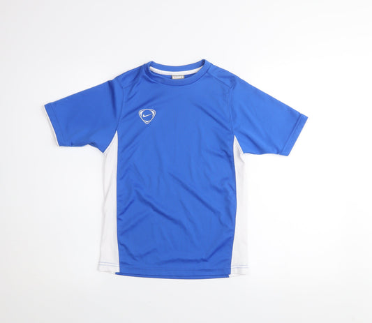 Nike Boys Blue Performance T-Shirt Size 8-10 Years Short Sleeve Lightweight Top