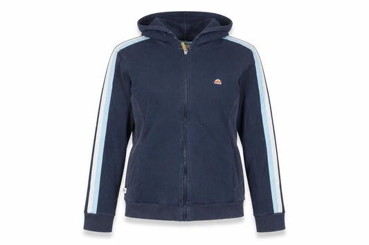 Womens UK L Regular ellesse Blue Full Zip Tight-Knit