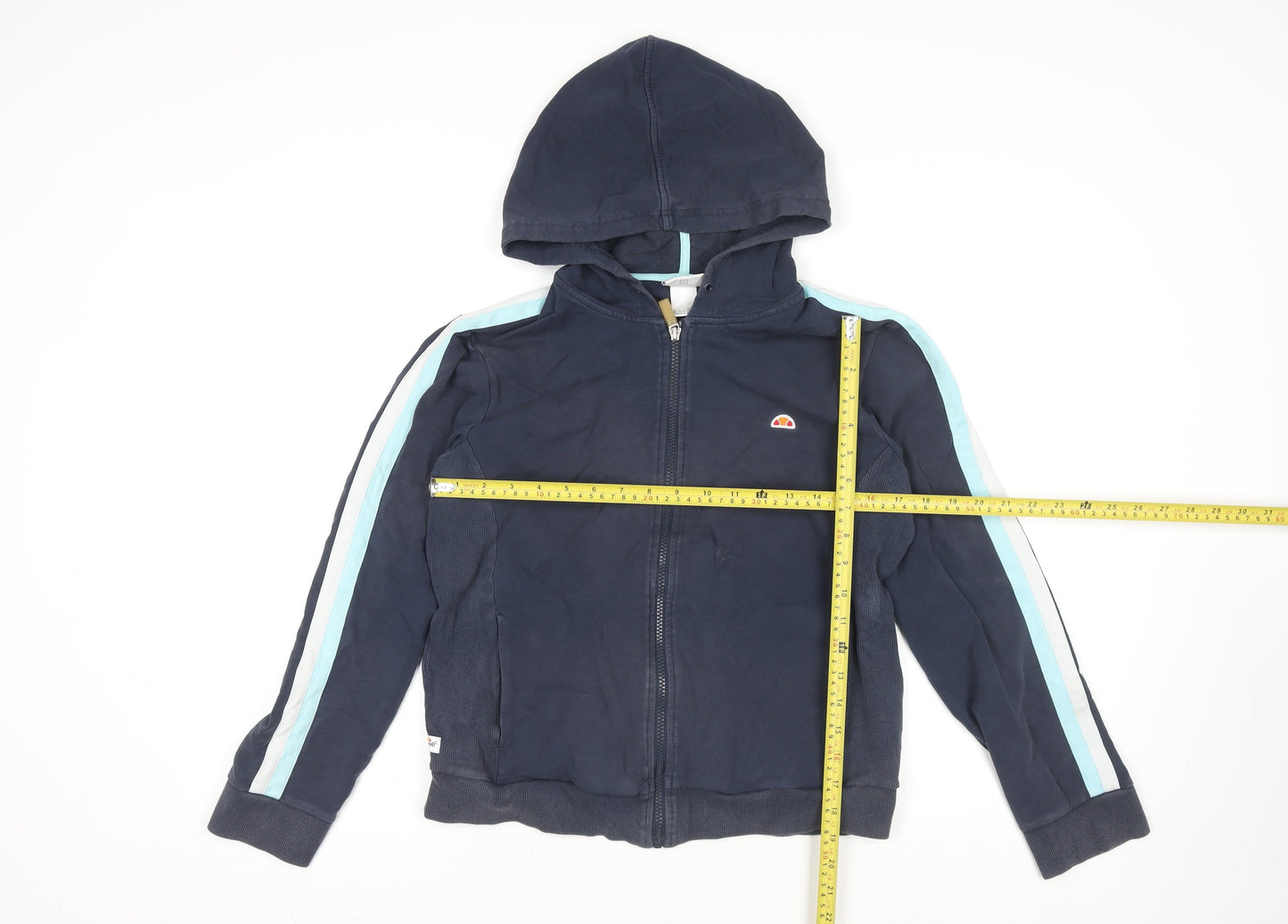 Ellesse Womens Blue Full Zip Hooded Jumper L Sports Casual