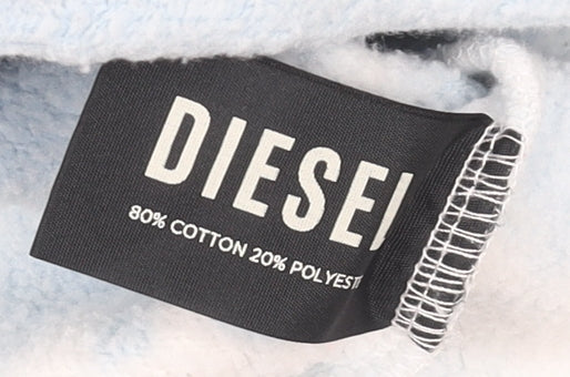 Womens UK M Regular Diesel Blue Pullover Tight-Knit