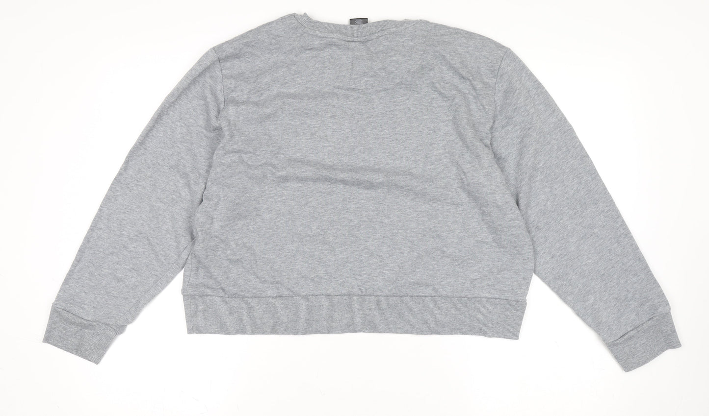 Womens UK 14 Regular DKNY Grey Pullover Tight-Knit