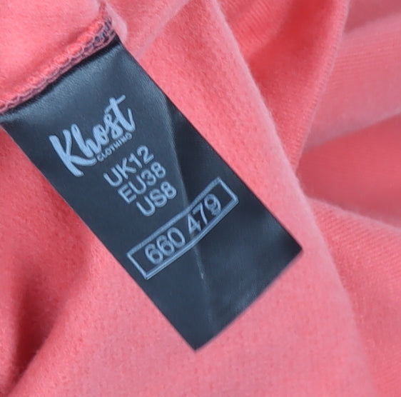 Khost Clothing Women’s Pink High Neck Pullover Jumper UK 12