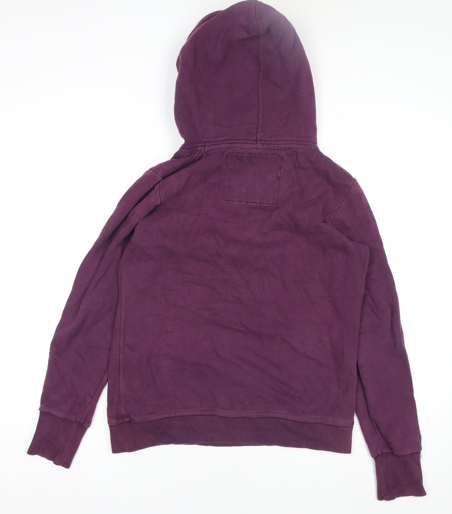 Superdry Womens Purple Hoodie Jumper L Cotton Blend Casual